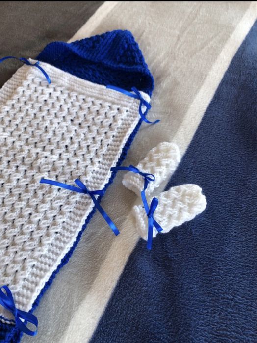 envelope para bebé com luvas