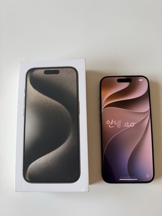 iPhone 15 Pro 128gb naturalny tytan 83% bateria stan bdb