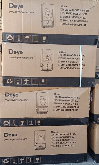 Комплект  інвертор deye 6k , акумулятор deye 5 квт