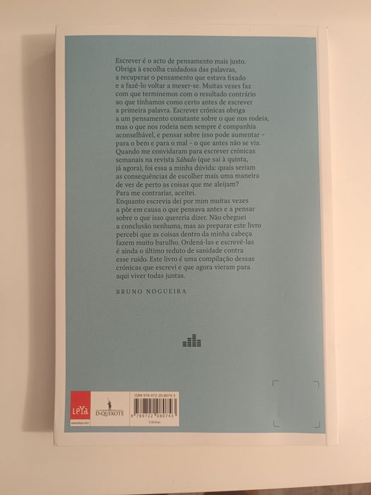 Livro Bruno Nogueira  "Aqui dentro faz muito barulho" Autografado !!