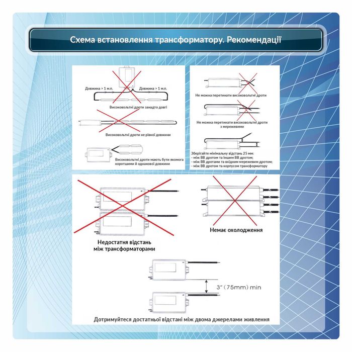 Трансформатор электронный Hongba 8000/30 mA для неоновой рекламы