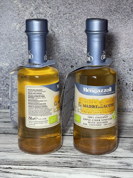 Оцет яблучний не фільтрований 250/500 мл