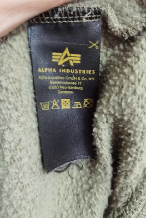 Alpha Industries Khaki Hoodie 3XL