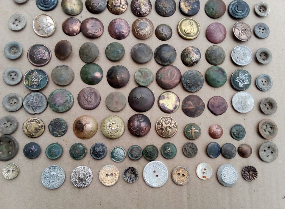 Гудзики РІА, Гудзики СССР, Гудзики Вермахт 170 штук