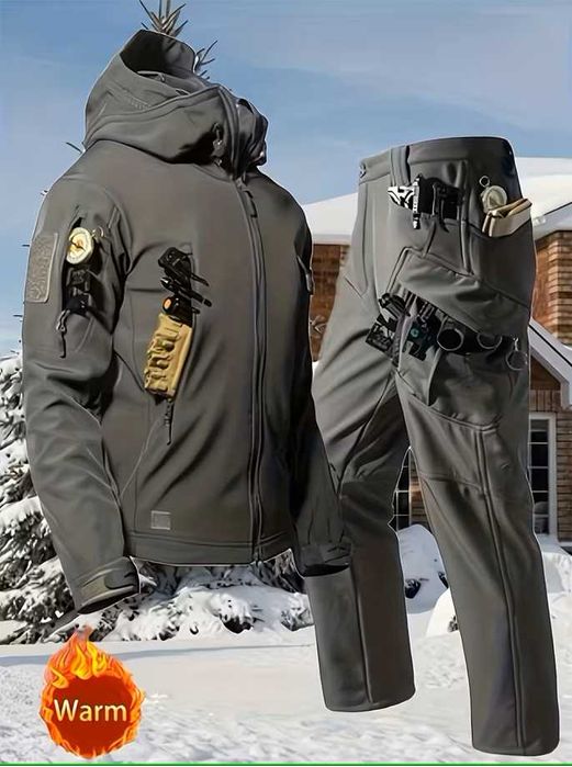 Куртка чоловіча Військова софтшел тактична тепла зручна водостійка