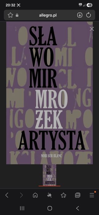 Artysta Sławomir Mrożek unikat