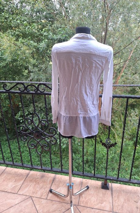 Elegancka biała koszula damska długi rękaw marka Reserved S 36
