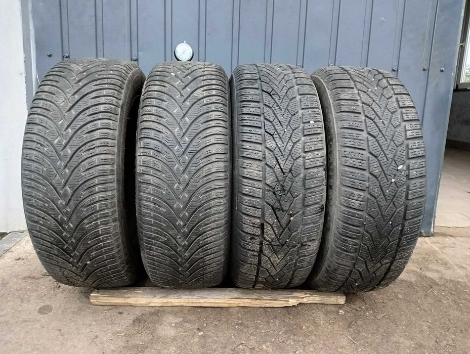 Koła4x100r16 opony zimowe 205/55r16 KLEBER 7mm SEMERIT 7mm MONTAŻ