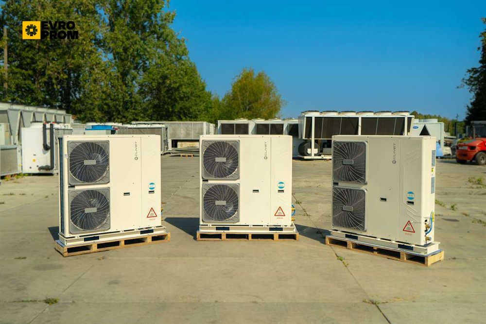 Чіллери та теплові насоси 25–100 кВт для ТПА, ПЕТ. Нові та Б/В
