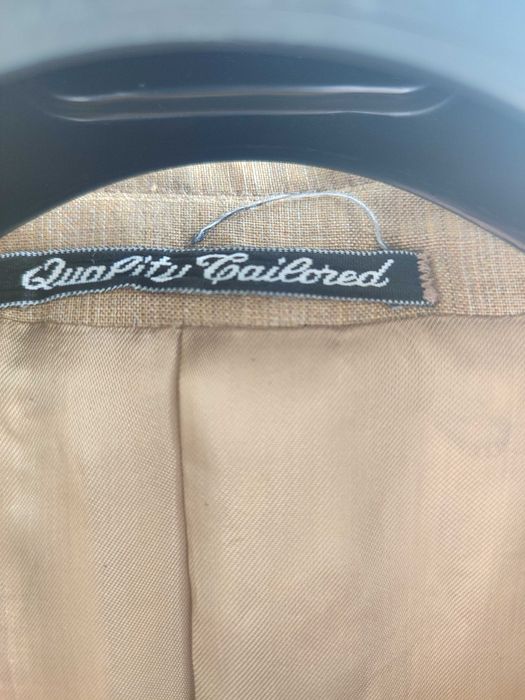 Мужской летний костюм, 100% лён, Италия, Dalton&Forsythe, оливковый.