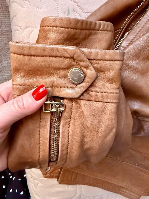 kurtka skórzana Massimo Dutti