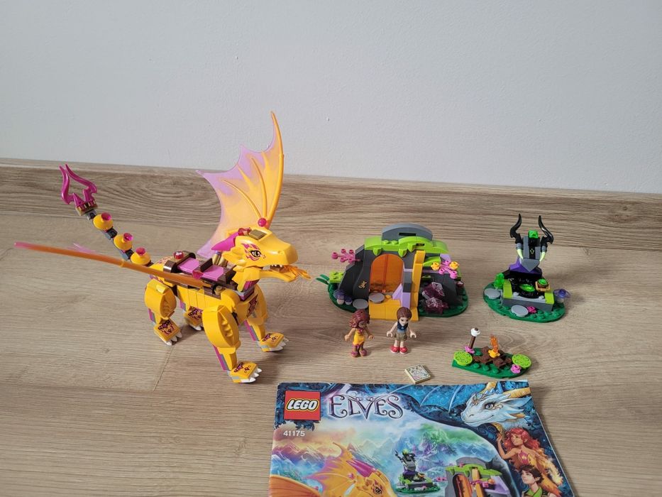 Lego elves jaskinia smoka ognia zestaw  41175