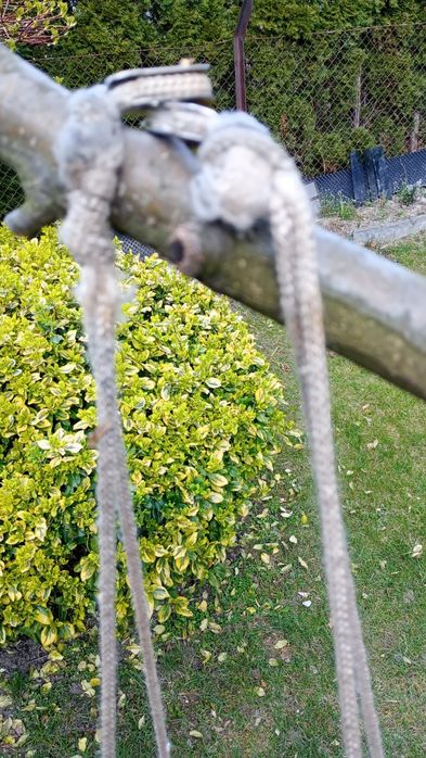 Huśtawka ogrodowa drewniana składana