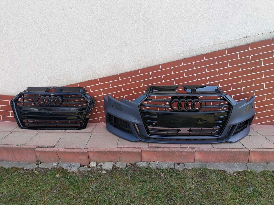Zderzak przód przedni audi a3 S3 8v sedan polift s line nowy kompletny