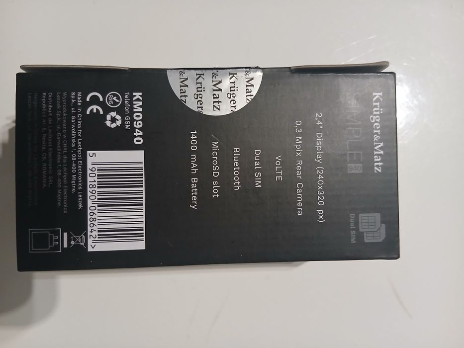 Telefon dla seniora Kruger&Matz Simple 940