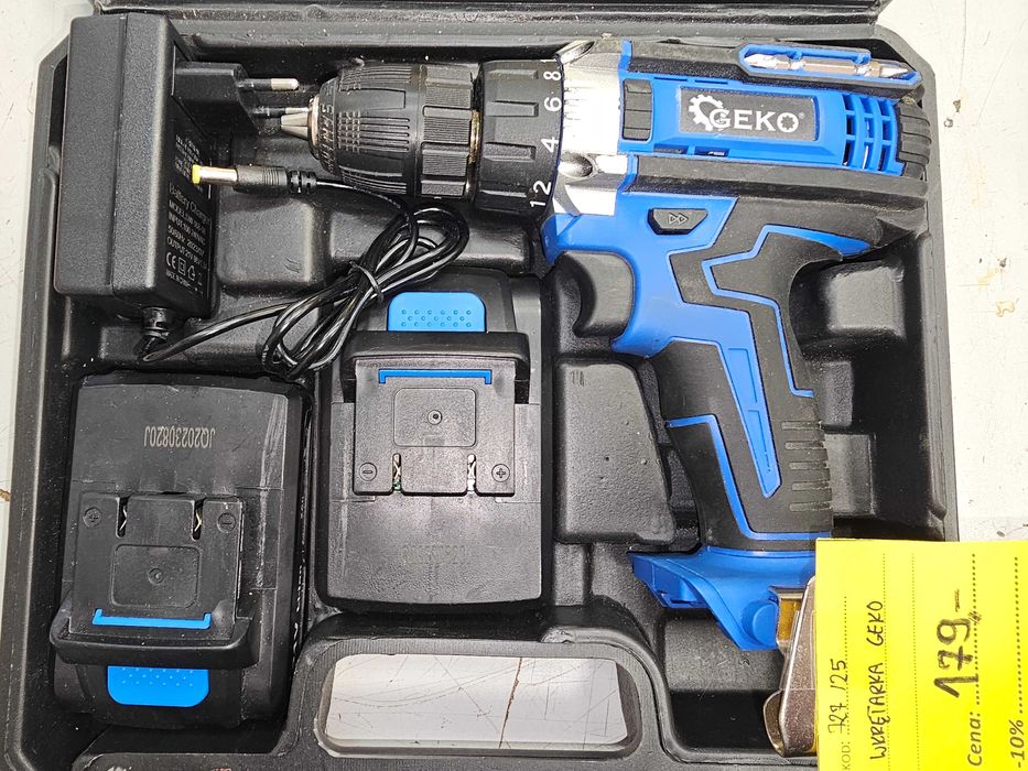 Wkrętarka Akumulatorowa Geko G80655 2x Akku 21V * Komis Madej Gorlice