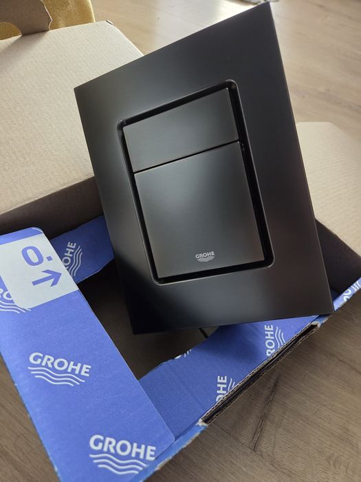 Przycisk grohe brushed hard graphite (mały, cosmopolitan S)