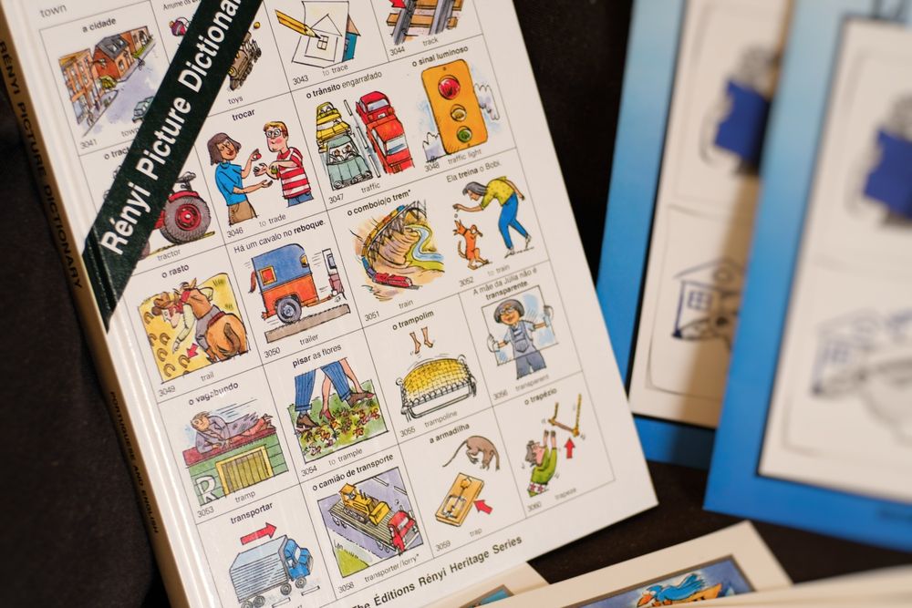 Dicionário Rényi de inglês/português + material aprendizagem de inglês