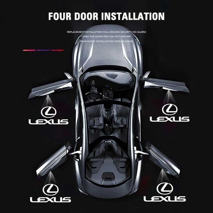 Luz de boas vindas para porta - Lexus