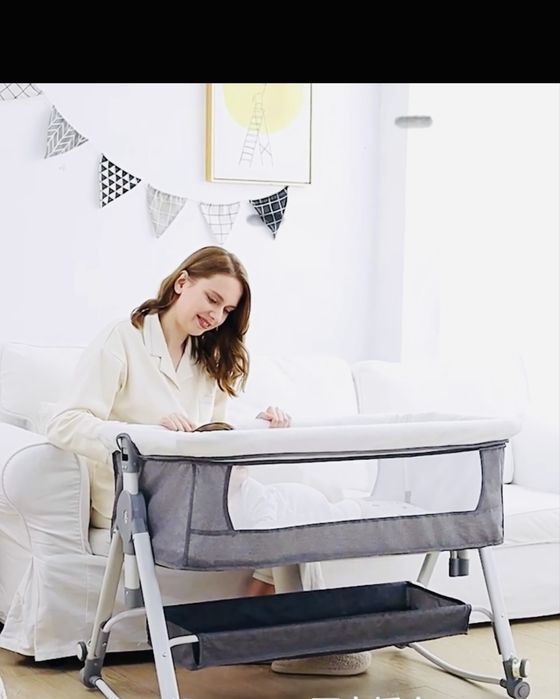 Нове приставне ліжечко-гойдалка 3в 1