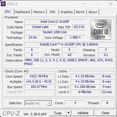 Komputer gamingowy PC | RTX 2060 | i3-10100F | 16GB RAM | SSD 500GB