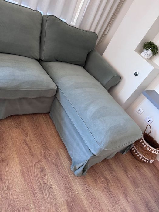 Sofá 3 lugares com chaise longue EKTORP IKEA