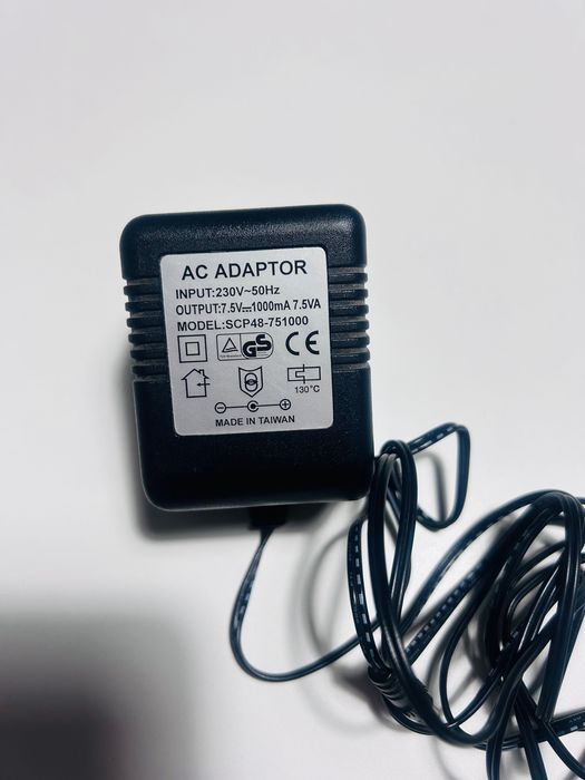 Zasilacz AC Adapter SCP  Output 7.5VA 1000mA