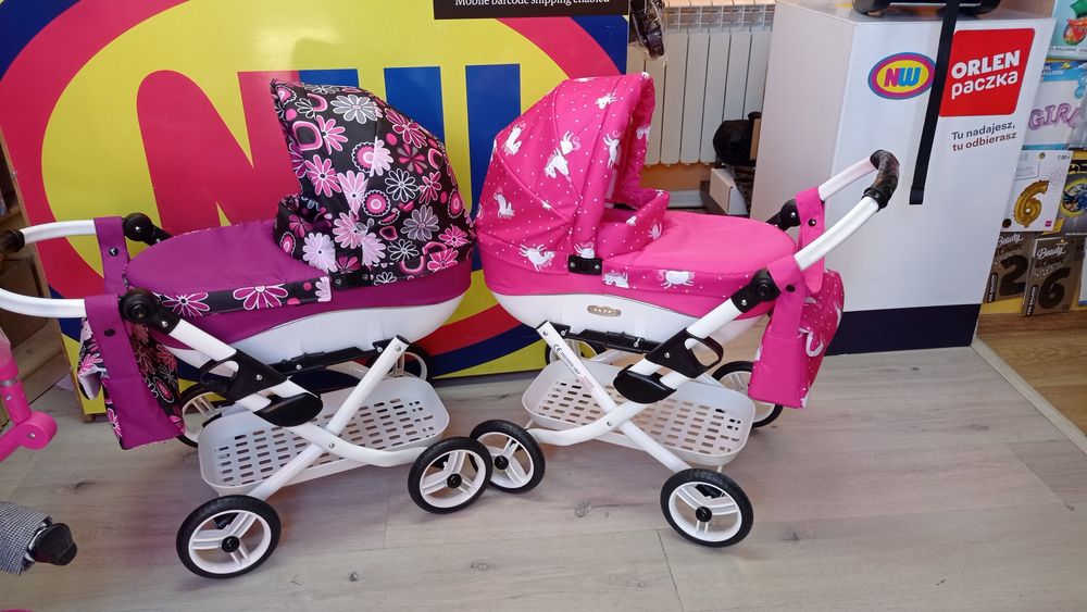 Nowe wózki dla lalek idealne na prezent