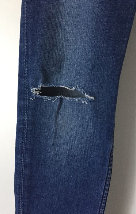 Jeansy rurki H&M rozm. 140 skinny dla szczupłej dziury