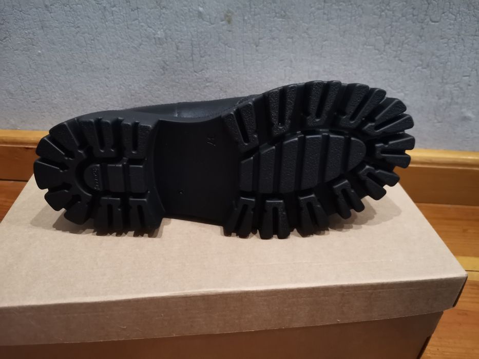 Зимние кожаные ботинки челси, размер 37