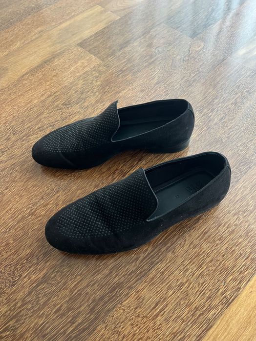 Sapatos  homem preto aveludados