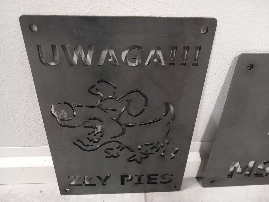 Ogrodzenie panelowe 3D przęsło ozdobne stalowe wizualizacja laser CNC