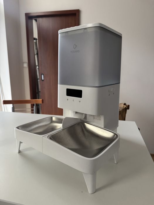 Automatyczne karmidełko podwójny podajnik karmy dla kota/psa petempo