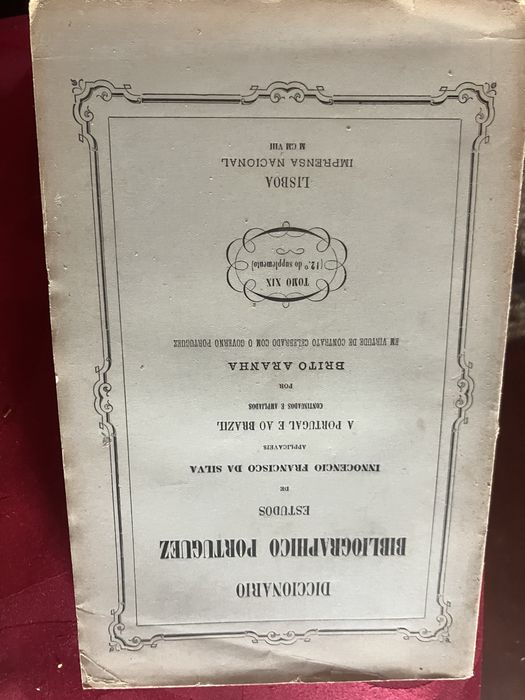 Dicionarios  Bibliograficos  muito antigos