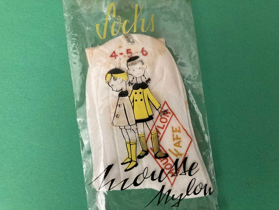 Meias de Criança Fabrico Português Anos 70 Embalagem Bonita