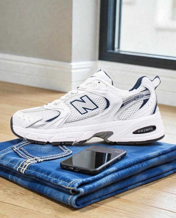 new balance 530 white silver - купити чоловіче взуття - Ціна на OLX.ua