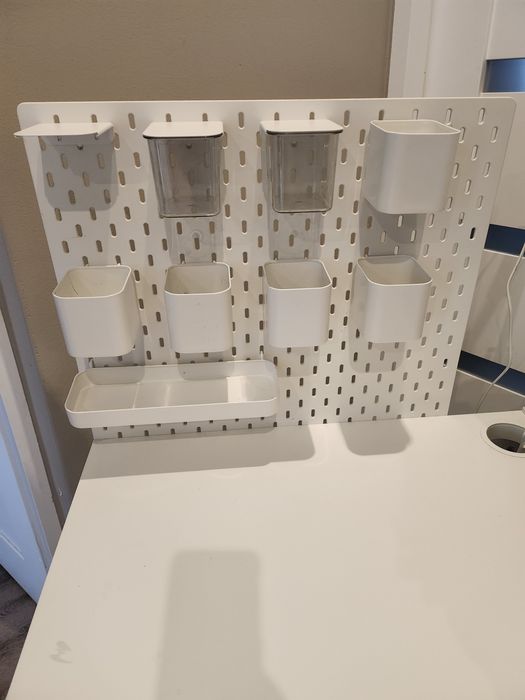 Biurko małe białe zestaw