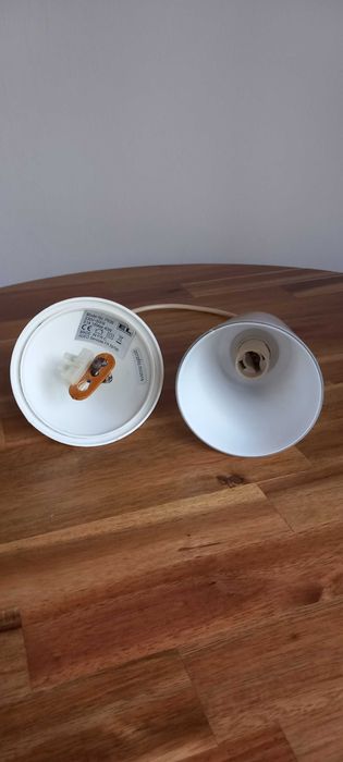 Candeeiro de Teto Abajour de Vidro Branco