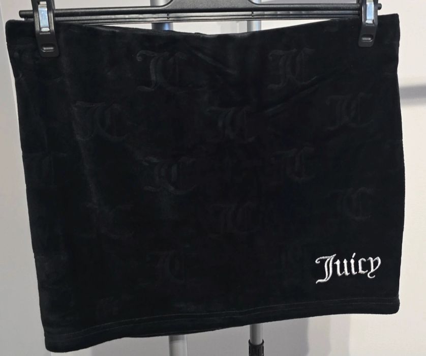 Welurowa spódniczka mini Juicy Couture