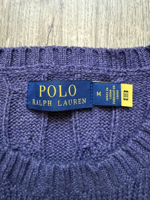 Sweter warkoczowy Ralph Lauren