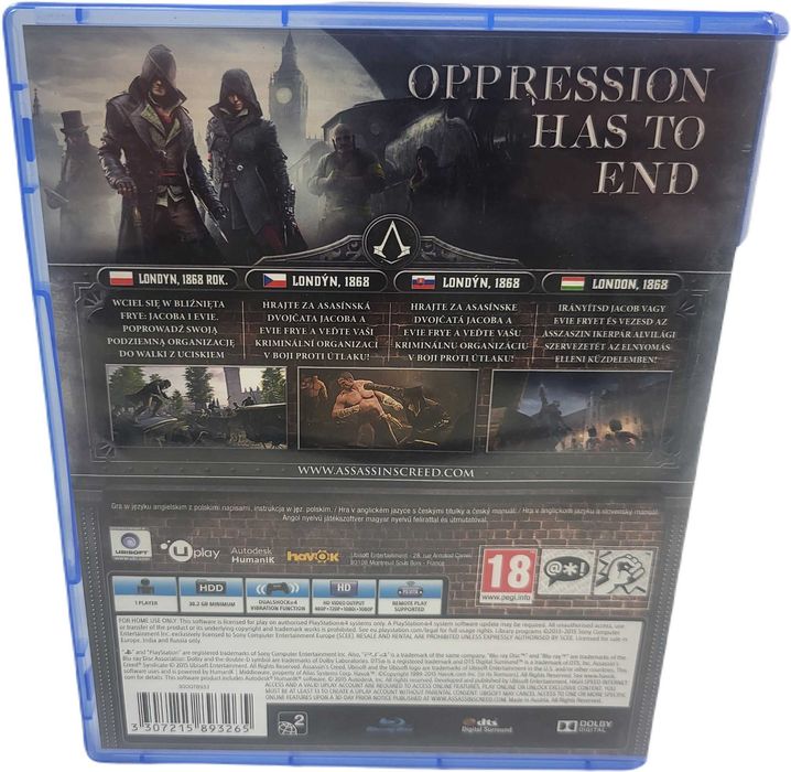 Gra na konsolę Playstation 4 Assassins Creed Syndicate