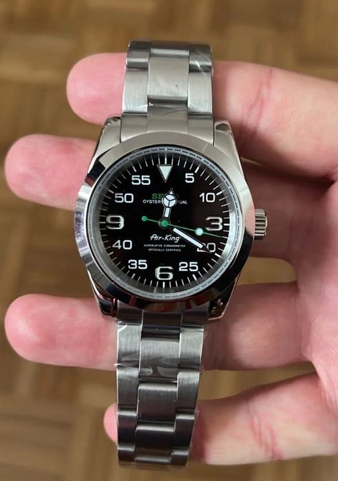 Seiko Mod Oyster zegarek męski air king czarny Bydgoszcz •