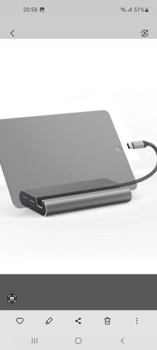 Док-станция HAMA 7-в-1 USB-C для 3Х USB-A 3.1, HDMI, VGA, LAN ..