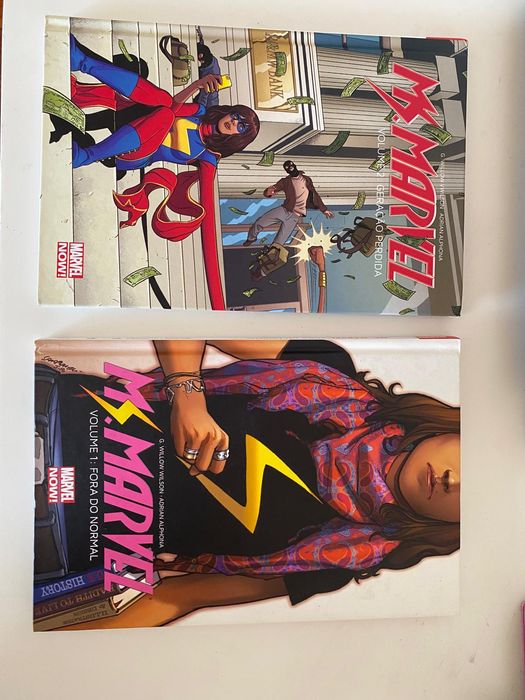 Livro Ms Marvel bd vol 1 e 2