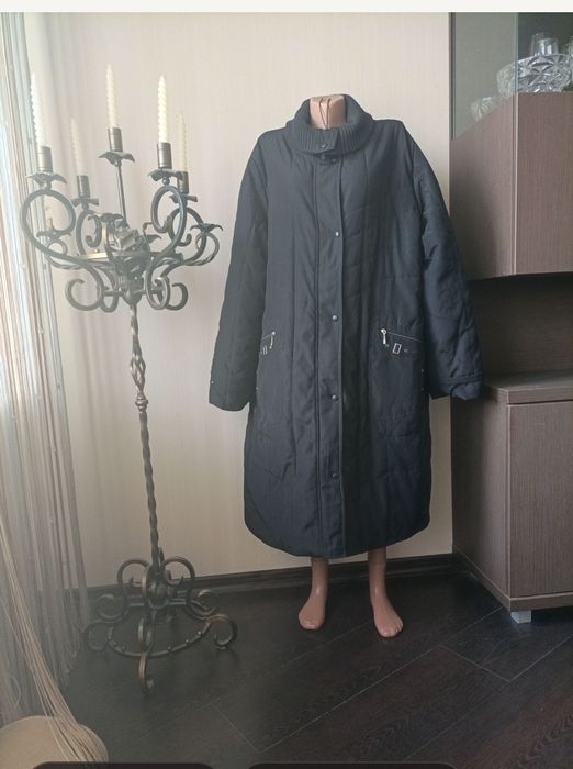 Куртка пальто теплое большого размера