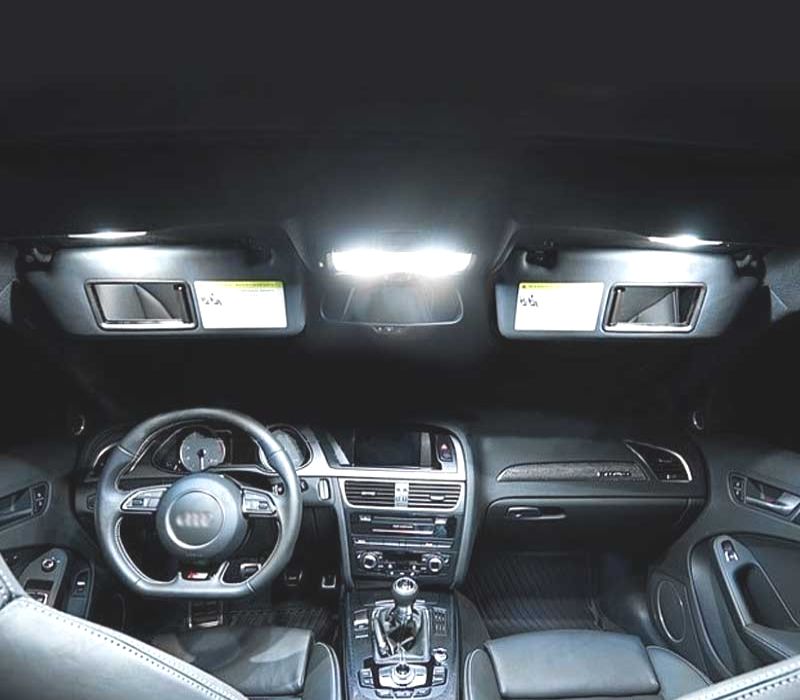 KIT COMPLETO DE 19 LÂMPADAS LED INTERIOR AUDI A6 S6 C4 AVANT WAGON 1994-1997