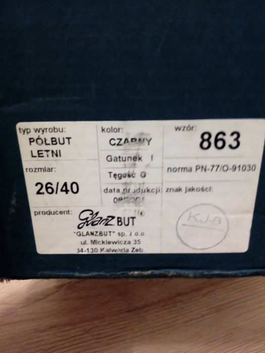 Półbuty letnie rozmiar 26 cm
