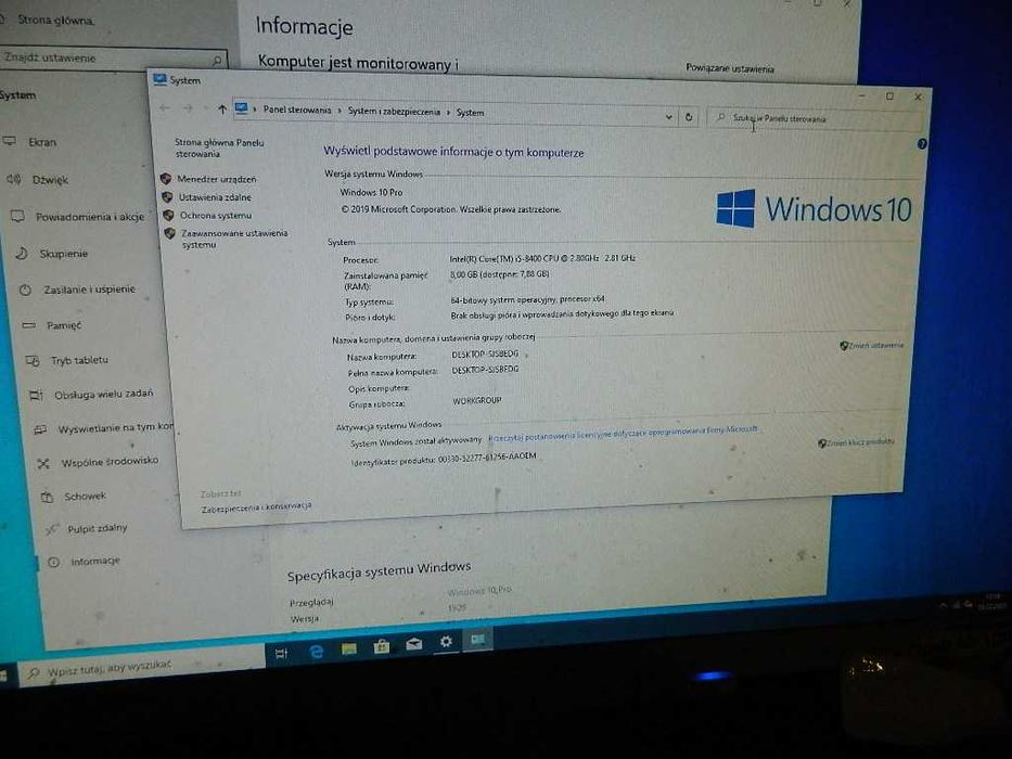 Komputer Terra Core i5-8400 8GB DDR4 256GB NVMe