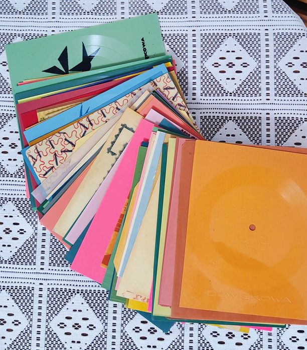 Płyty gramofonowa pocztówki 61 sztuk