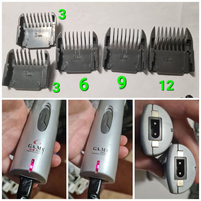 Машинка для Стрижка GAMA GC-900A італія з Блоком Живлення і Насадками
